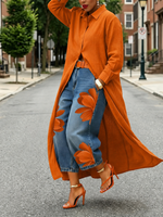 Vestito casual in lino e cotone