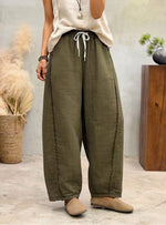 Lässige Leinen- und Baumwollhosen