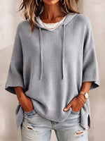 Lässiger, gemütlicher, übergroßer Kapuzenpullover