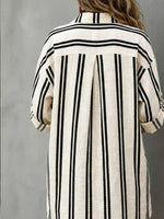 Vestito midi fluido da donna in chiffon a maniche corte con scollo a V e tasche