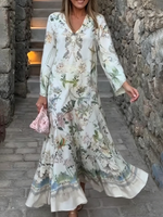 Elegantes Maxikleid mit Blumenmuster für den Urlaub