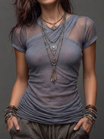 Top casual boho in rete