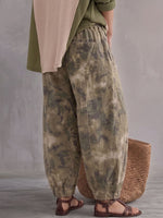 Vintage-Kunst Bequeme Stoffe Kontrastreiche Camouflage-Hosen
