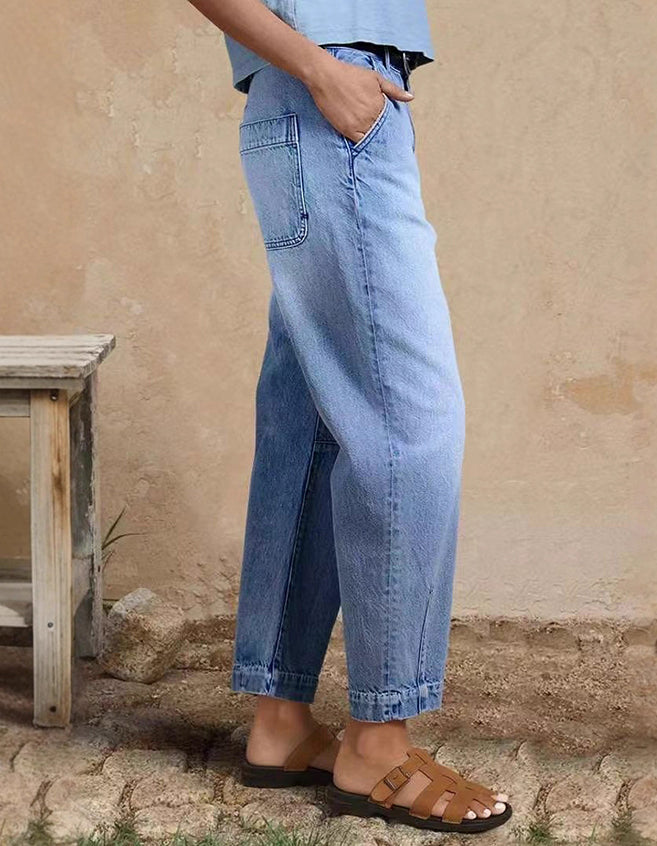 Jeans jogger casual da donna alla moda