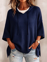 Lässiger, gemütlicher, übergroßer Kapuzenpullover