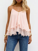 Haut caraco en chiffon élégant