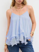 Haut caraco en chiffon élégant