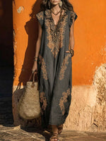 Abito casual da donna con stampa floreale