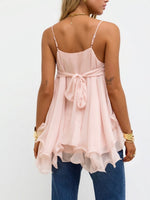 Haut caraco en chiffon élégant