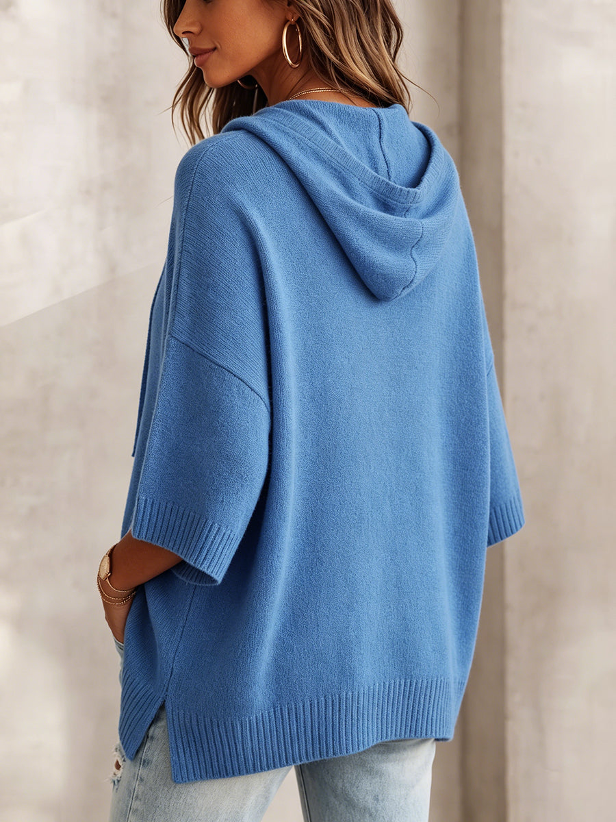 Lässiger, gemütlicher, übergroßer Kapuzenpullover