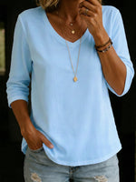 Maglietta casual comoda a manica corta in 100% cotone