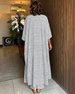 Locker sitzendes Freizeit-Set aus Cardigan und Hose mit geometrischem Muster