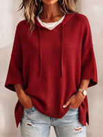 Lässiger, gemütlicher, übergroßer Kapuzenpullover