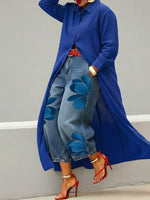 Vestito casual in lino e cotone
