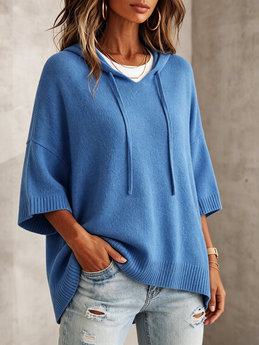 Lässiger, gemütlicher, übergroßer Kapuzenpullover