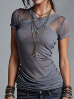 Top casual boho in rete